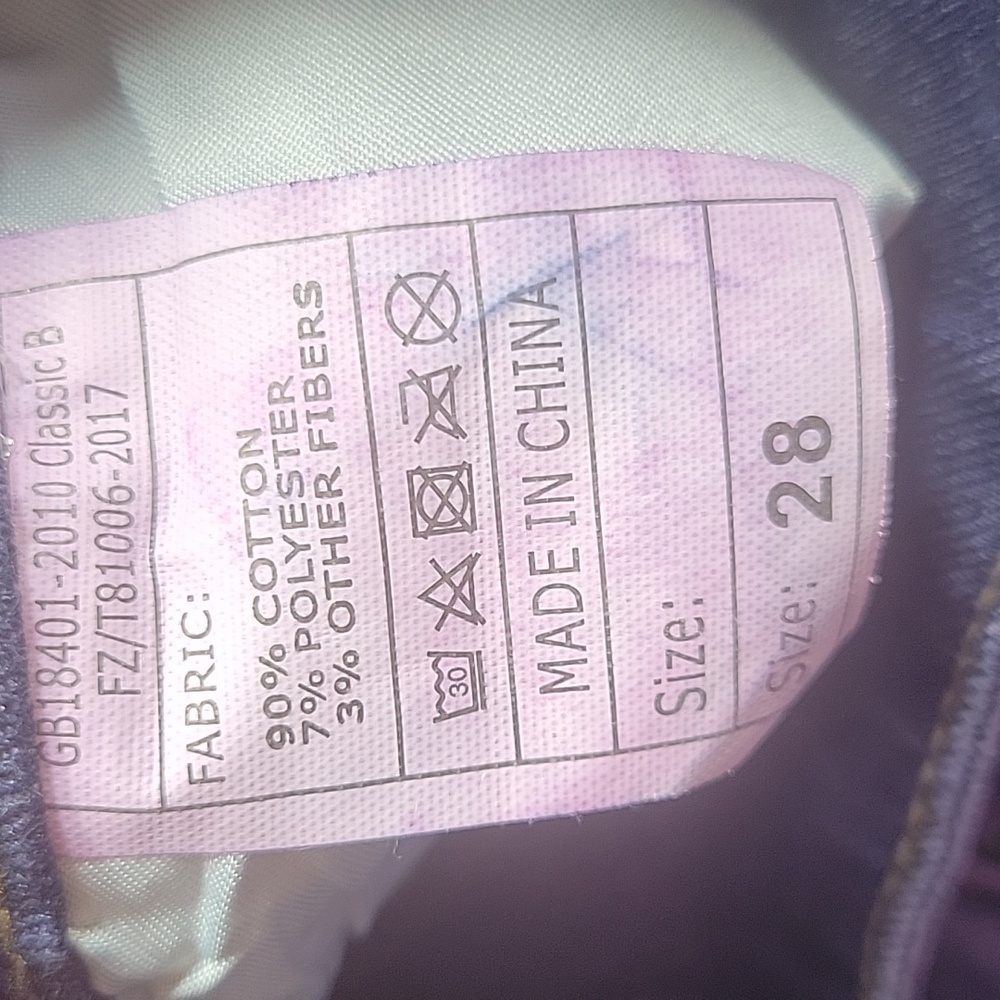Purple Distressed Women Jeans - Picture 2 of 4